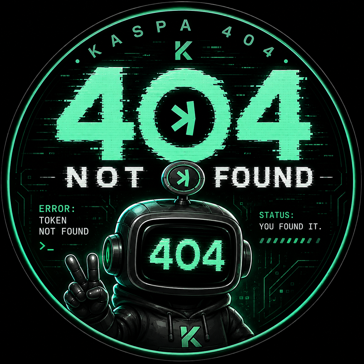 Kaspa 404 logo